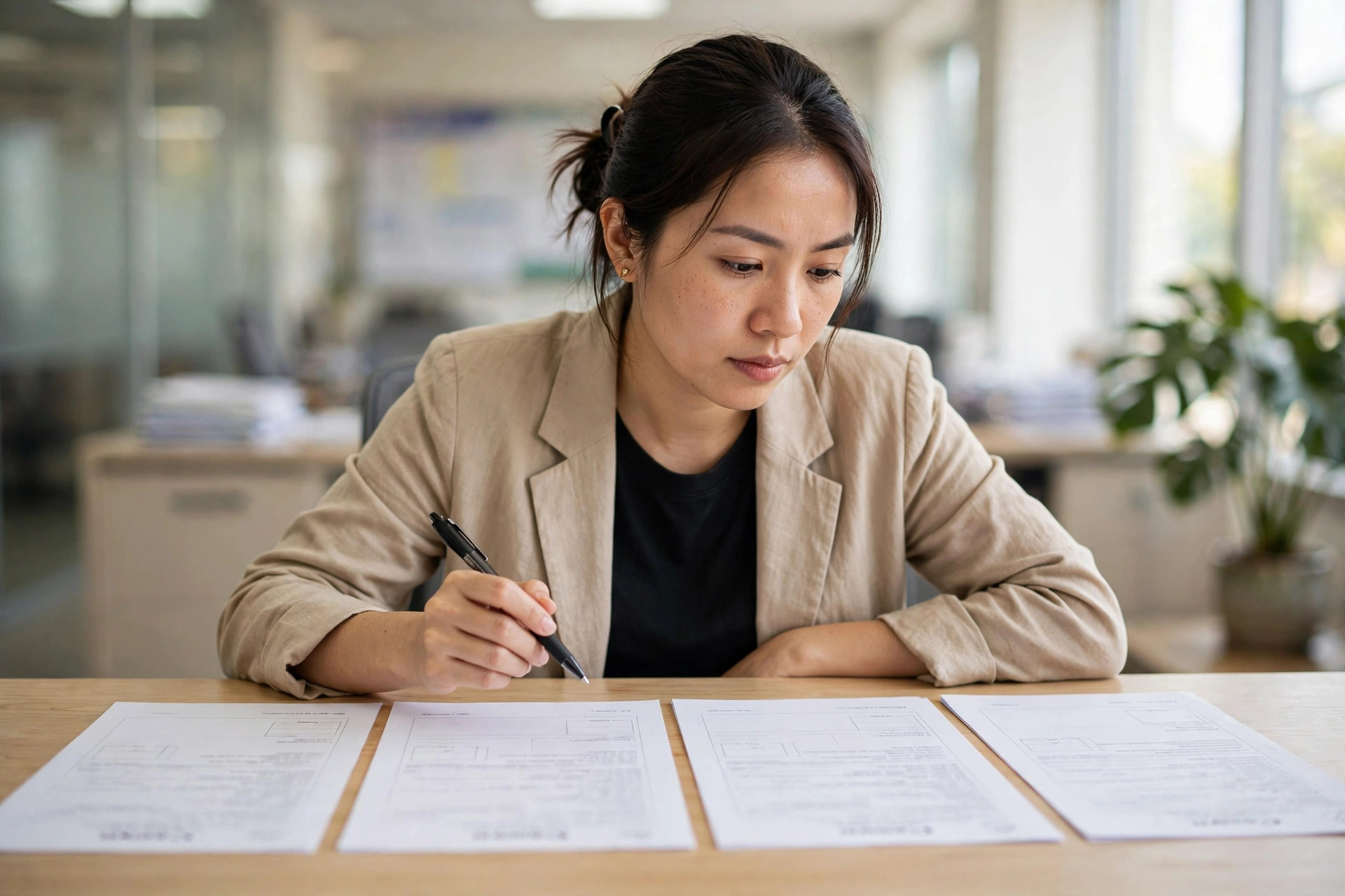 Người sáng lập so sánh các mẫu đơn đăng ký doanh nghiệp